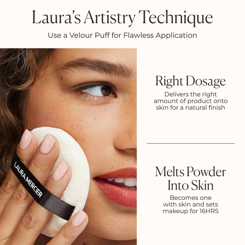 Laura Mercier Translucent Loose Setting Powder, 24HR Shine Control, Infused with Vitamins C + E, Soft Matte Finish, Normal to Oily Skin, 4 Shades for Virtually All Skin Tones, Holiday Gift Set