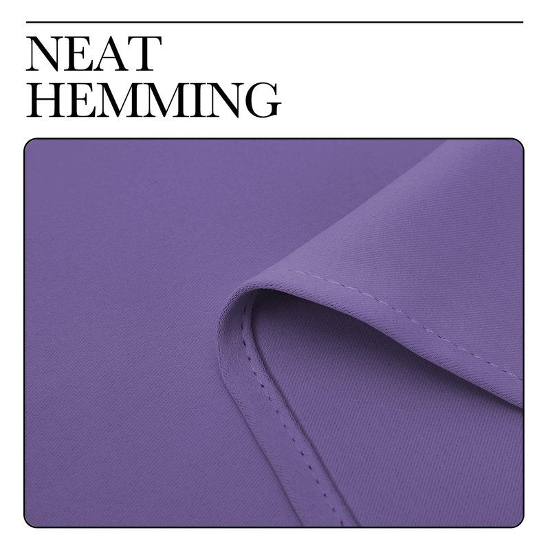 NICETOWN Lilac Purple Blackout Curtains 102" Long, 55" Wide, 2 Pieces for Office, Dining, Guest Room - Sound Reducing, Heat and Cold Block Panels for Modern Decorative