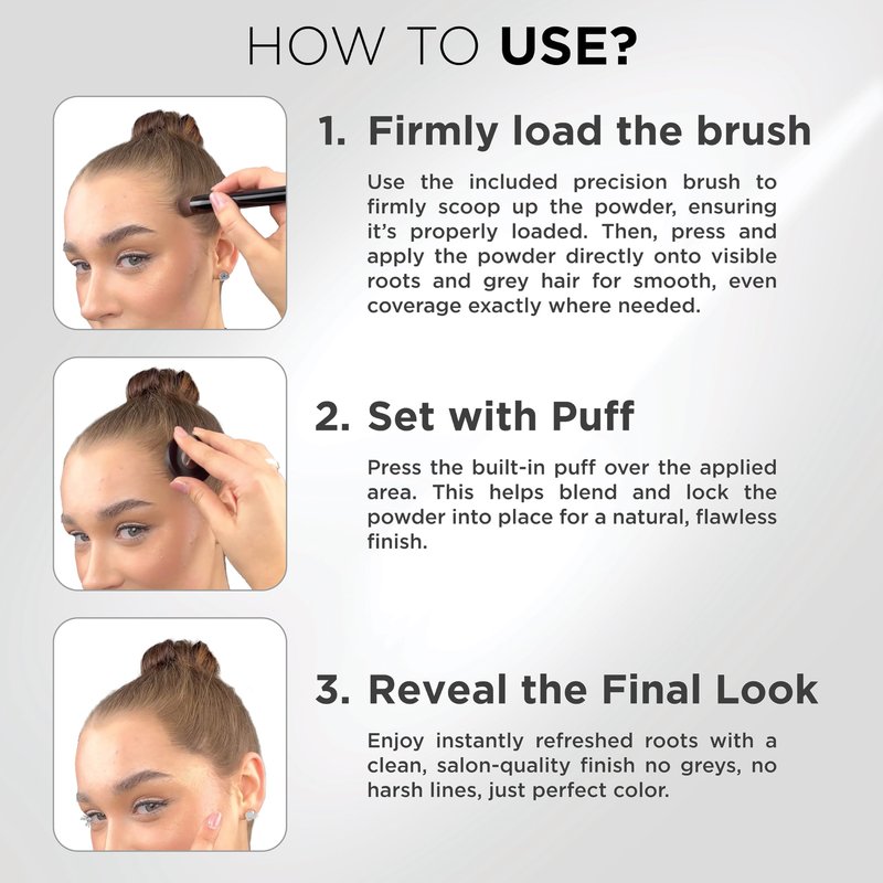 THICK FIBER Root Touch Up Powder with Brush – Covers Grey Roots, Thinning Hair & Bald Spots – Sweat & Water Resistant for Men & Women (Medium Brown, 0.35 Ounce (Pack of 1))