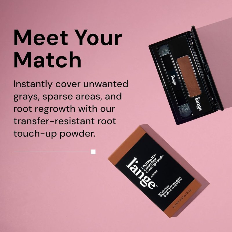L'ANGE HAIR RootMatch Instant Root Cover Up Powder - Conceals Grays & Sparse Spots | Water-Resistant for All Hair Types (Auburn)