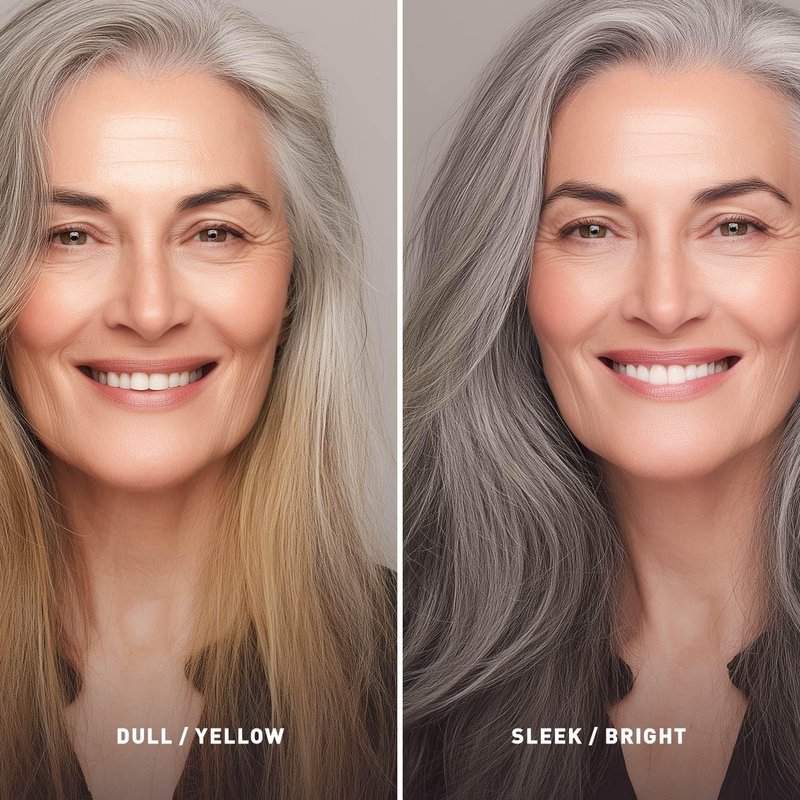Gray Hair Shampoo - Natural Treatment for Gray Hair | 16 Oz Just Nutritive Formula
