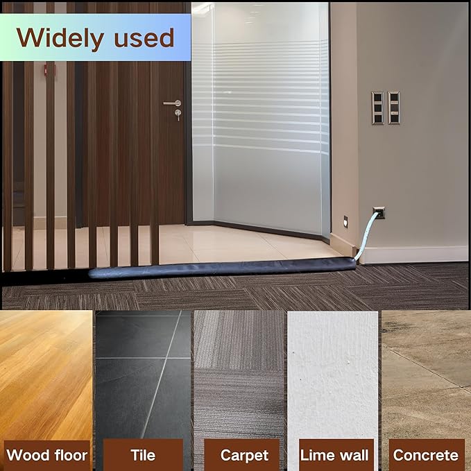 BEIEBIJOB Self Adhesive Floor Cord Cover, Cable Protector, 10ft, Yellowwood