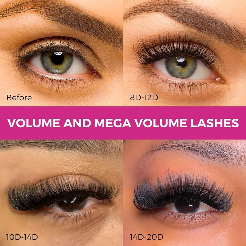 Premade Lash Fans - 10D 0.03 Volume Eyelash Extensions | Soft, Lightweight, Handmade, Pointy Base, 13mm