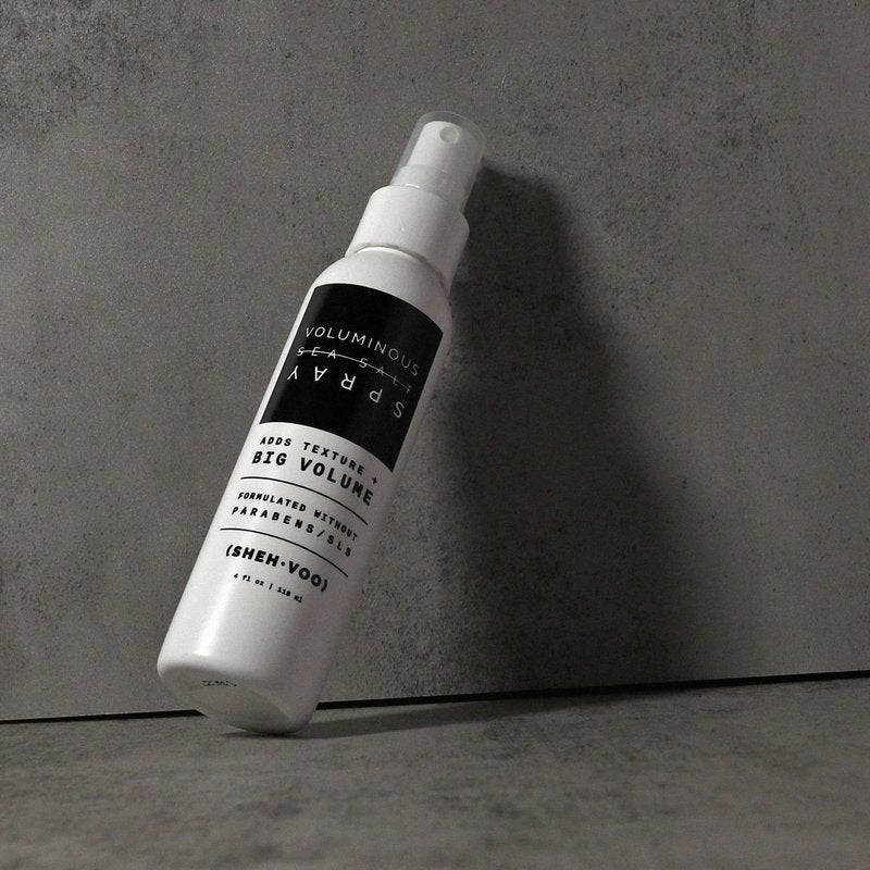 (SHEH•VOO) Sea Salt Spray - Voluminous Texturizing Spray - UV + Heat Protection - Paraben & SLS Free (4 fl oz)