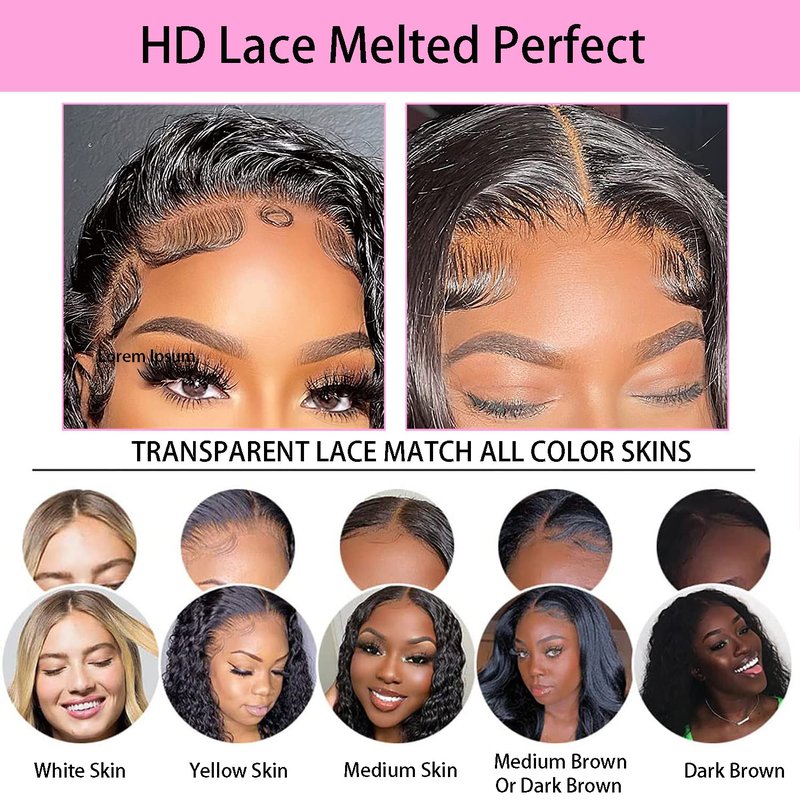 Straight Closure Human Hair straight lace closure 4x4 free part Transparent HD Lace Closure 100% Unprocessed Brazilian Human Virgin Hair 130% Density Natural Black Color 14 inch