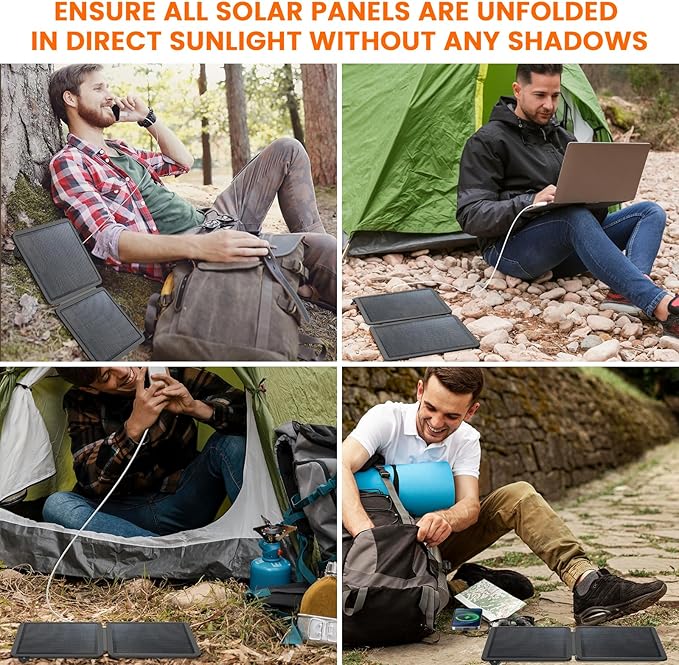 REDIGOO Portable 10W Solar Panel Charger,Mini Solar Panels with USB-C Outputs Compatible with Cell Phone Tablet,2025 Latest Version Solar Charger for Cell Phone,Camping,Hiking Backpacking