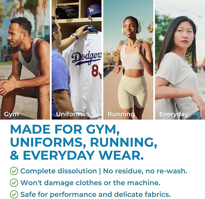 SWEAT X Original Activewear Laundry Detergent Liquid - Natural Washing Detergent for Activewear & Gym Clothes - Non Toxic Laundry Detergent for Sensitive Skin - Concentrated, 45 Loads (2 Bottles)
