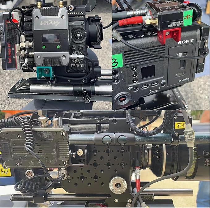 HangTon Block 3/8" Thread Bracket Lock Mounting Adapter Right Angle for ARRI Sony RED Camera Lens Motor Teradek Wireless Red