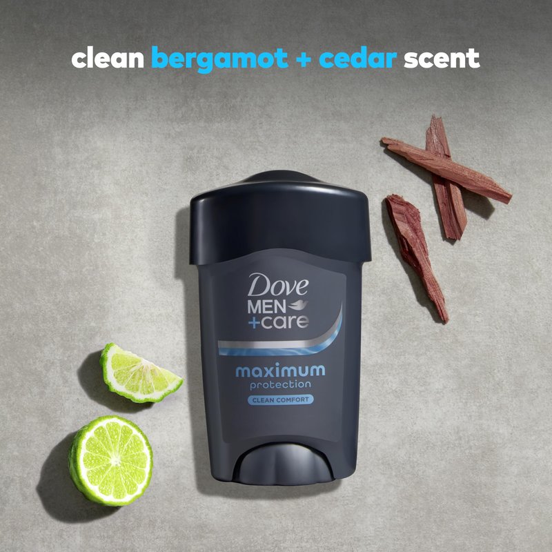 Dove Men+Care Clinical Protection Antiperspirant Stick Clean Comfort End Sweat Hacks 96-Hour Protection 1.7 oz