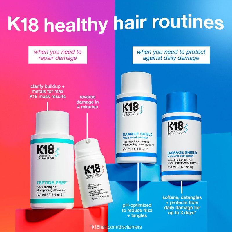 K18 Damage Shield Protective Conditioner, Protects Hair from Daily Damage, Improves Strength & Shine, 8.5 Fl Oz
