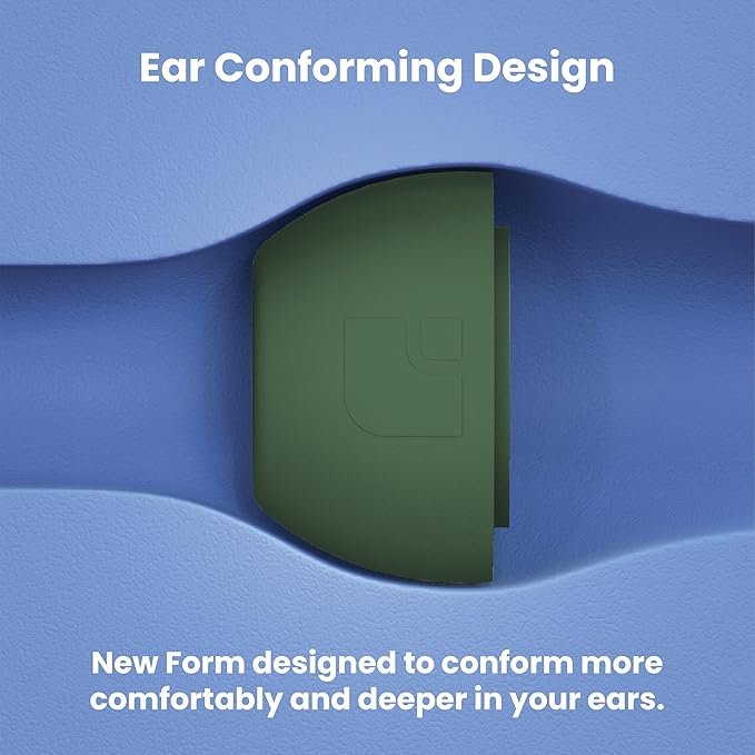 Foam Masters Ultra-Premium Memory Foam Ear Tips for AirPods Pro 1st & 2nd Gen | 3 Pairs | New Ver. | Secure Fit | Super Comfort | Better Noise Cancel | Replacement Buds (Assorted S/M/L, Forest Green)