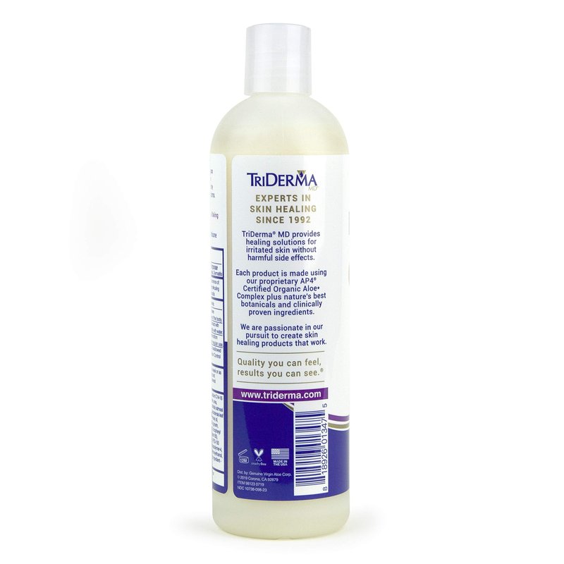 TriDerma Psoriasis Control Scalp Exfoliator Shampoo with 3% Salicylic Acid and Rosemary, Salon Quality Shampoo for Psoriasis, Seborrheic Dermatitis, No Coal Tar, Fresh Scent 12 oz