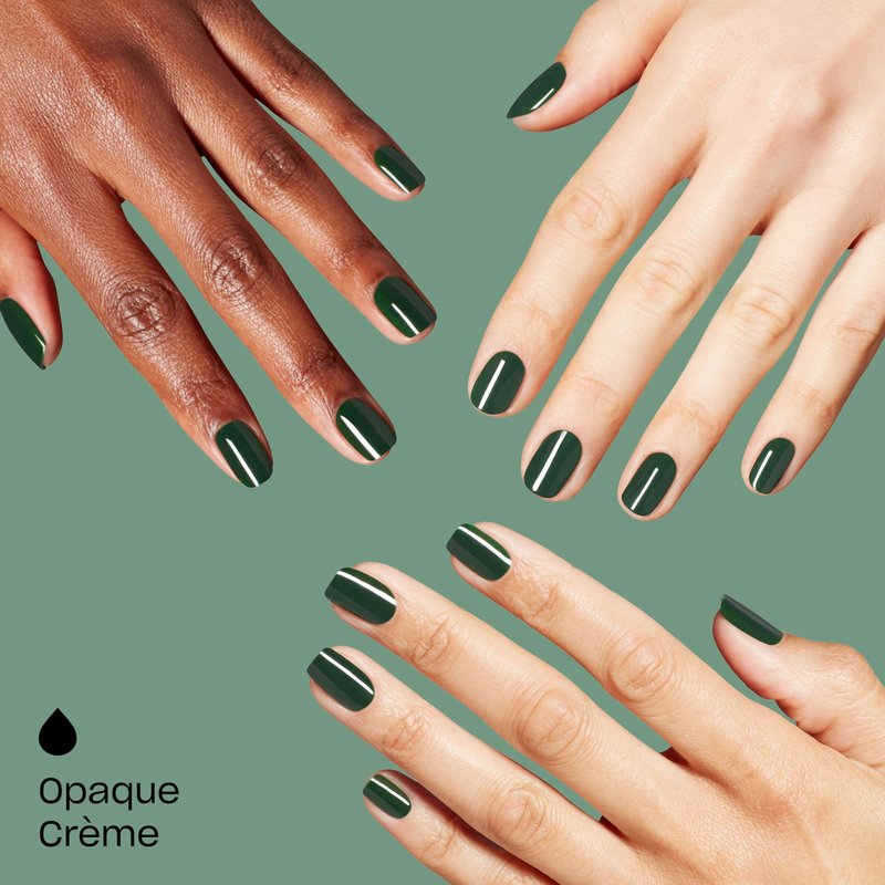 OPI RapiDry Fir Surely Fast | Opaque Dark Cool Forest Green Crème Quick Dry Nail Polish | Vegan, Smudge Proof, Fast Drying | Snow Time to Waste | Holiday 2025