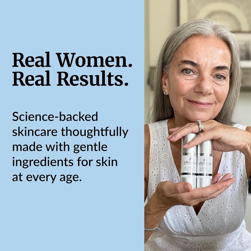 Vibriance Super C Serum - All-in-One Anti-Aging Vitamin Formula for Mature Skin | Hydrates, Firms & Smooths, 1 fl oz