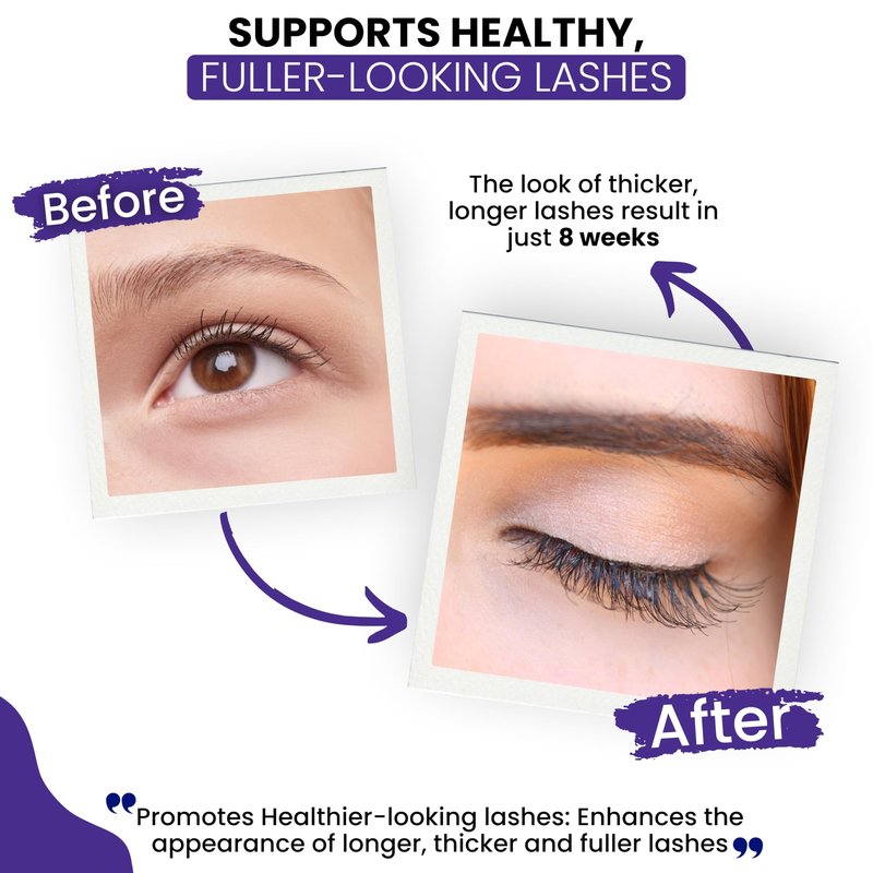 RapidLash Eyelash Enhancing Serum with HEXATEIN 1 Complex – Lash Serum for Eyelashes Conditioning & Hydrating – Longer-Looking, Fuller and Thicker Appearing Lashes – 3 mL / 0.1 fl oz