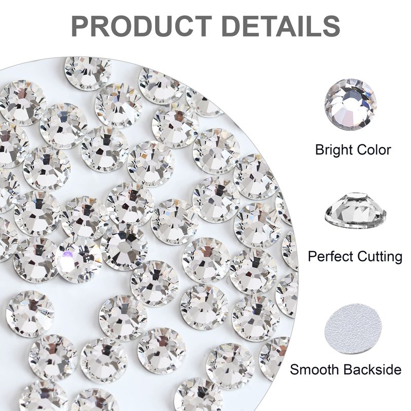 Blinginbox Flatback Rhinestones Bulk,14400pcs Crystal Round Loose Gemstones Glass Rhinestones for Crafts Makeup Nail Art Clothes Shoes DIY Decorations(SS20,4.6-4.8mm,Aquamarine AB)