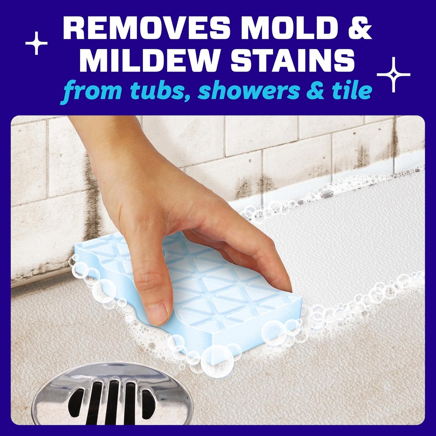 Mr. Clean Magic Eraser Sponge - Powerful Bathroom Cleaner with Lemon Scent | 5 Count Pack