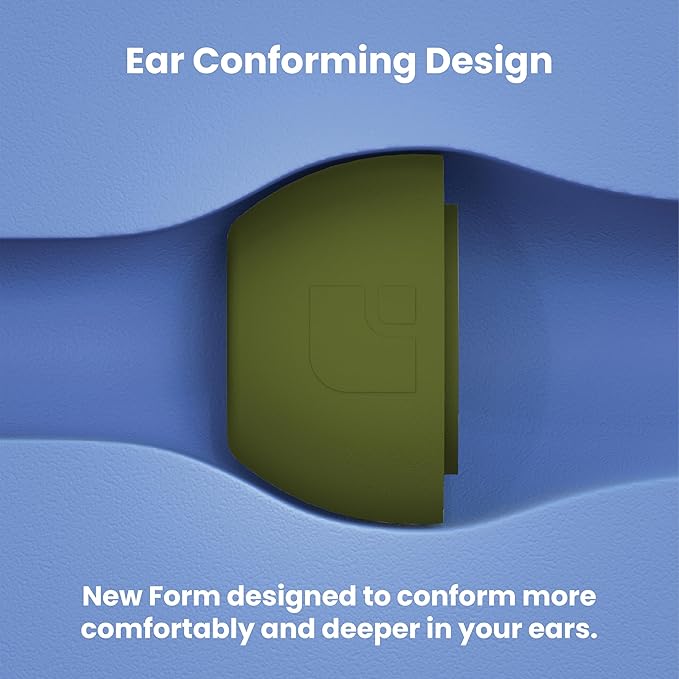 Foam Masters Ultra-Premium Memory Foam Ear Tips for AirPods Pro 1st & 2nd Gen | 3 Pairs | New Ver. | Secure Fit | Super Comfort | Better Noise Cancel | Replacement Buds (Medium, OD Green)