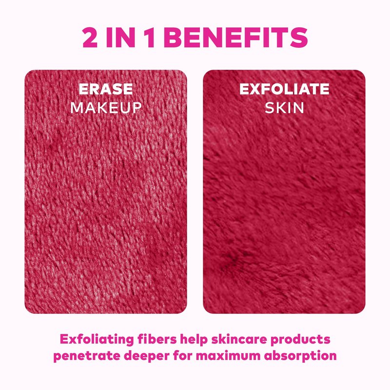 The Original MakeUp Eraser 7-Day Set, Erase All Makeup with Just Water, Including Waterproof Mascara, Eyeliner, Foundation, Lipstick, Sunscreen, and More! Sip Happens, 7ct.