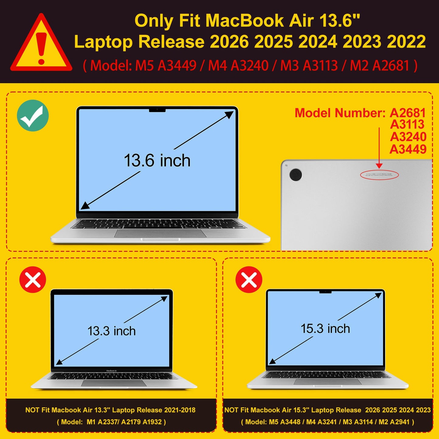 Mektron for 2026 MacBook Air 13-inch M5 Laptop Case A3449 with 13.6-inch Liquid Retina Display Fits 2025 A3240 M4 2024 A3113 M3 2023 A2681 M2 Printed Shell for MacBook Air 13.6", Peony Flowers C186