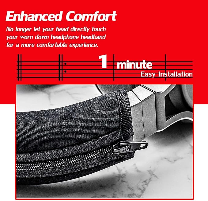 DIMOST Protective Headband Cover for ATH M Series - Compatible with Virtuoso XT, SE, Wireless, M50X, M50XBT, M50, M40X & More