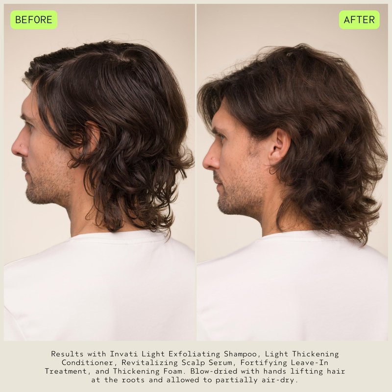 Aveda Invati Ultra Advanced Light 4-Step System | Exfoliating Shampoo, Thickening Conditioner, Revitalizing Scalp Serum, Fortifying Leave-In Treatment | Reduces Hair Loss by 77%*
