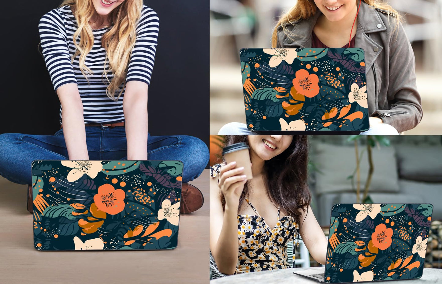 CISSOOK Compatible with MacBook Pro 13 inch Case 2025-2016 Release M2 M1 A2338 A2251 A2289 A2159 A1989 A1706, Plastic Flowers Hard Shell&Keyboard Cover for MacBook Pro13 Case, Little Flower