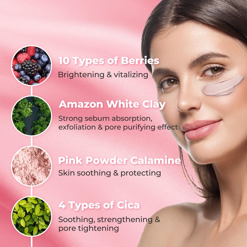 APERIRE White Clay Pore Mask, Deep Cleansing & Sebum Control Treatment, Minimizes Pores & Blackheads for Oily Acne-Prone Skin, Korean Skincare, 4.23 oz