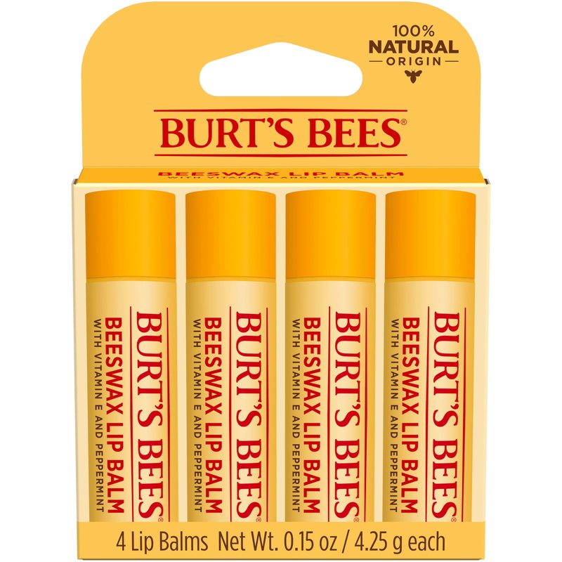 Burt's Bees 100% Natural Moisturizing Lip Balm (Original Beeswax)