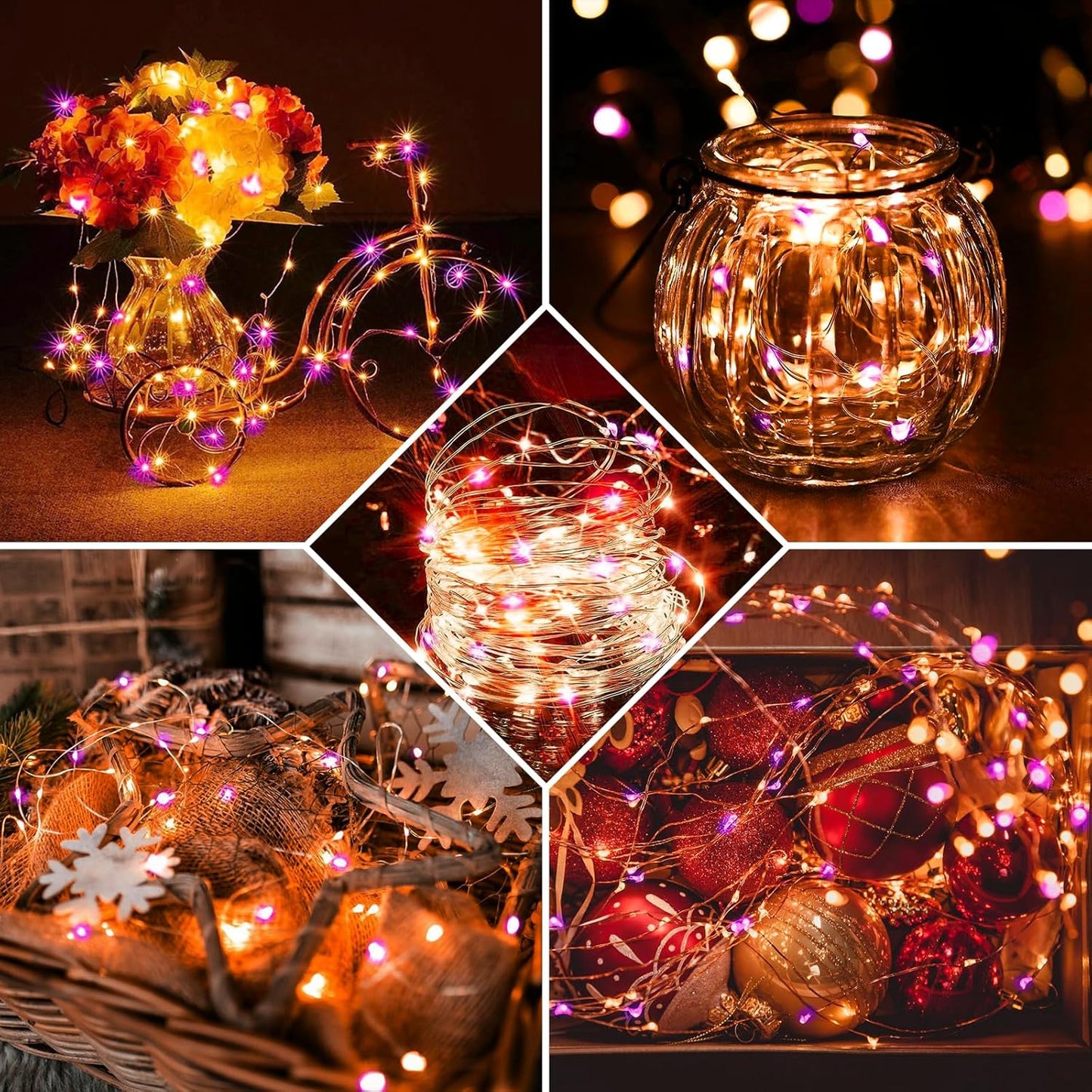 Skiennix 20 LED Fairy Lights - 7Ft Battery Operated Twinkle String Lights | Waterproof for Parties & Weddings