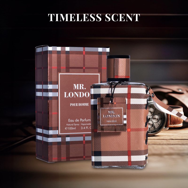 Mr London for Men Eau De Parfum - Refined Amber Woody Fragrance - Fresh & Masculine Bergamot, Lavender & Warm Cinnamon - Unique Tones Combine Tobacco Leaves, Guaiac Wood & Oak Moss - 100ml Bottle