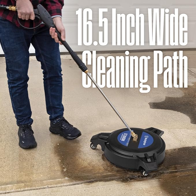 Westinghouse Universal 16.5" Pressure Washer Plastic Surface Cleaner Attachment - 3400 Max PSI, 1/4â Connector - for Gas and Electric Pressure Washers