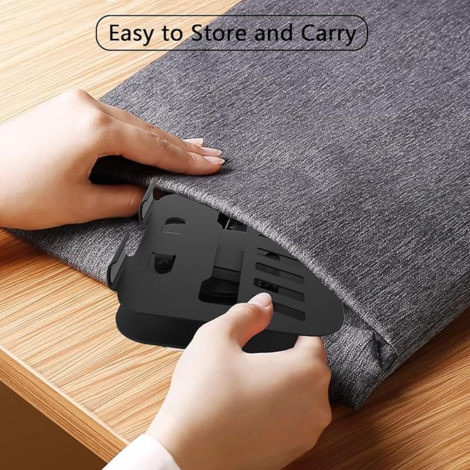 TAPMEI Large Metal Tablet Stand 360° Rotation for 4-16” Tablet, Black