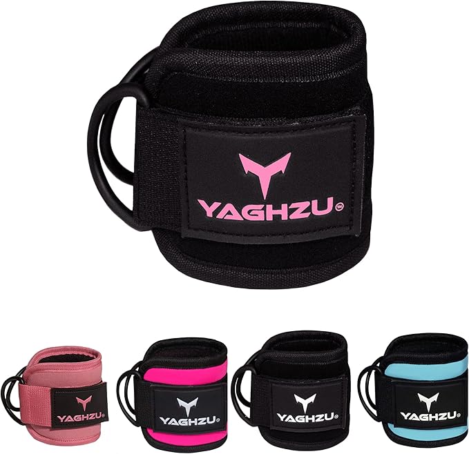 YAGHZU Ankle Straps for Cable Machines Women, Glute Kickback Cable Machine Attachments, Gym Ankle Cuffs, Wrist Cuffs for Workout, Leg Training Accessory, Fitness Gear for Home or Gym