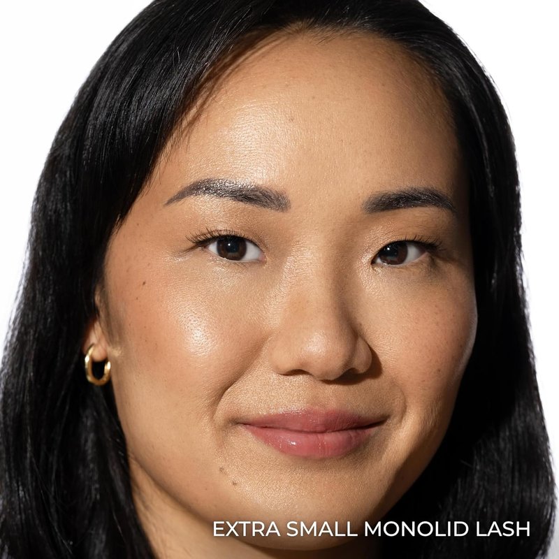 False Lashes for Monolids Starter Kit - Natural Strip Lashes for Heavy Eyelids | 3 Pairs, Applicator & Adhesive