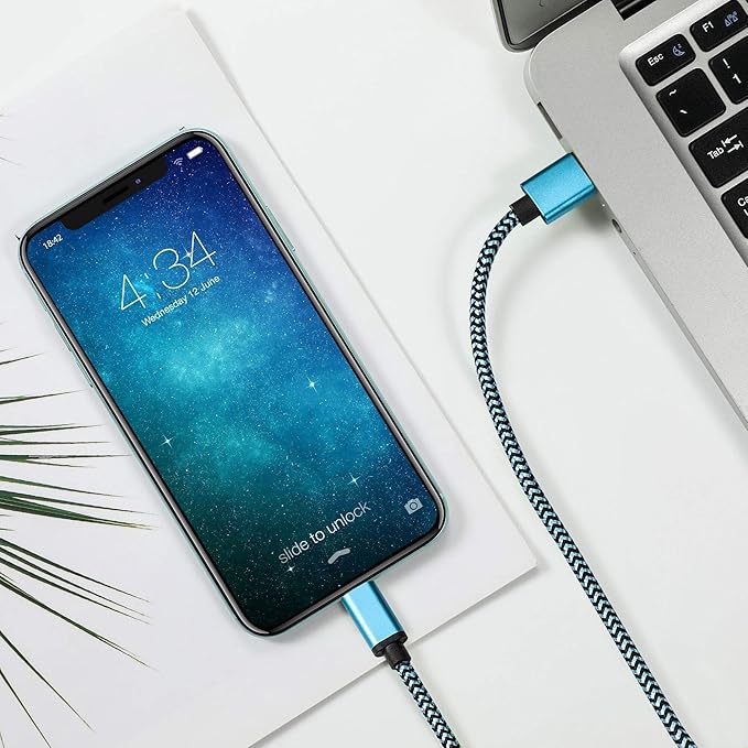 Micro USB Cable 15ft with 3A Fast Charging, Extra Long and Extremely Durable Nylon Braided Charger Cord for Galaxy S7/S6/J8/J7 Note 5,Kindle,LG,PS4,Camera,Xbox One and More (Black)