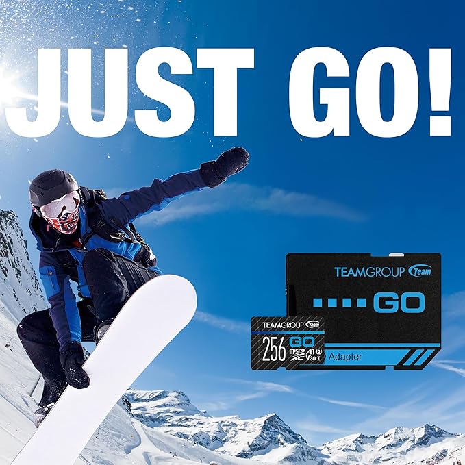 TEAMGROUP GO Card 64GB x 3 Pack MicroSDXC UHS-I U3 V30 4K for Action Cameras & Drone High Speed Flash Memory Card with Adapter for Outdoor Sports&Vlog, 4K Shooting,GoPro&Insta360&DJI TGUSDX64GU362