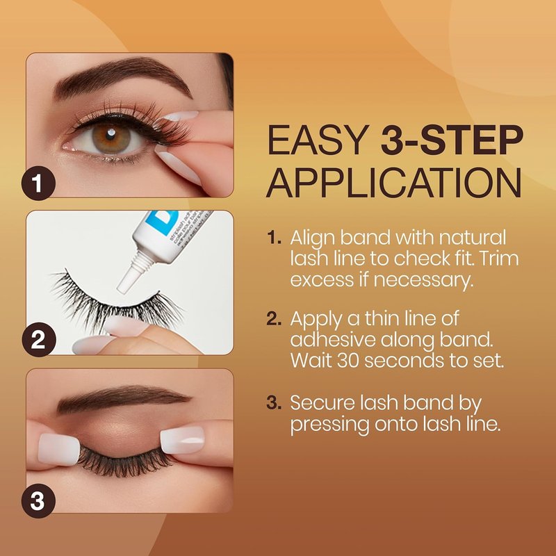 Ardell Balayage Wispies False Eyelashes - Bronde Brown Wispy Strip Lashes, Natural Look, Lightweight, Reusable | 4 Pack
