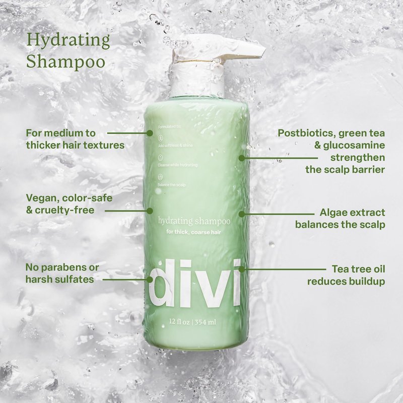 Divi Hydration Heroes Hair Care Kit – Includes Hydrating Shampoo, Conditioner, Whipped Mask & Leave-In Conditioner - Deeply Moisturizes, Strengthens & Restores Smooth, Shiny Hair, 4 Piece Set