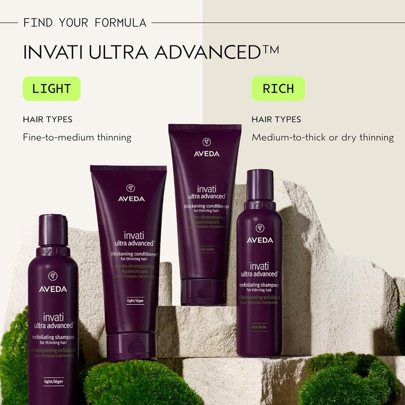 Aveda Invati Ultra Advanced Exfoliating Shampoo & Thickening Conditioner Duo - For Fine to Medium Thinning Hair | 6.7 Fl Oz