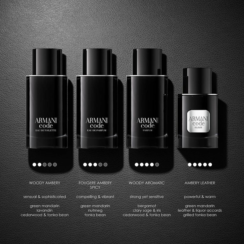 Armani Beauty Code Eau de Toilette for Men | Ambery Woody Fragrance with Citrus, Lavandin & Tonka Bean Notes