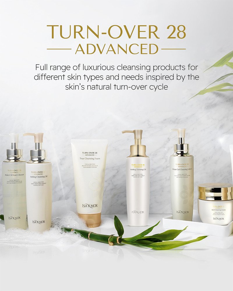 Isa Knox Turnover 28 Advanced (Cleansing Oil, 6.1fl oz) - Makeup Remover Cleansing Oil without Residue by LG Beauty. Gently Melt & Remove Impurities and Heavy Makeup.