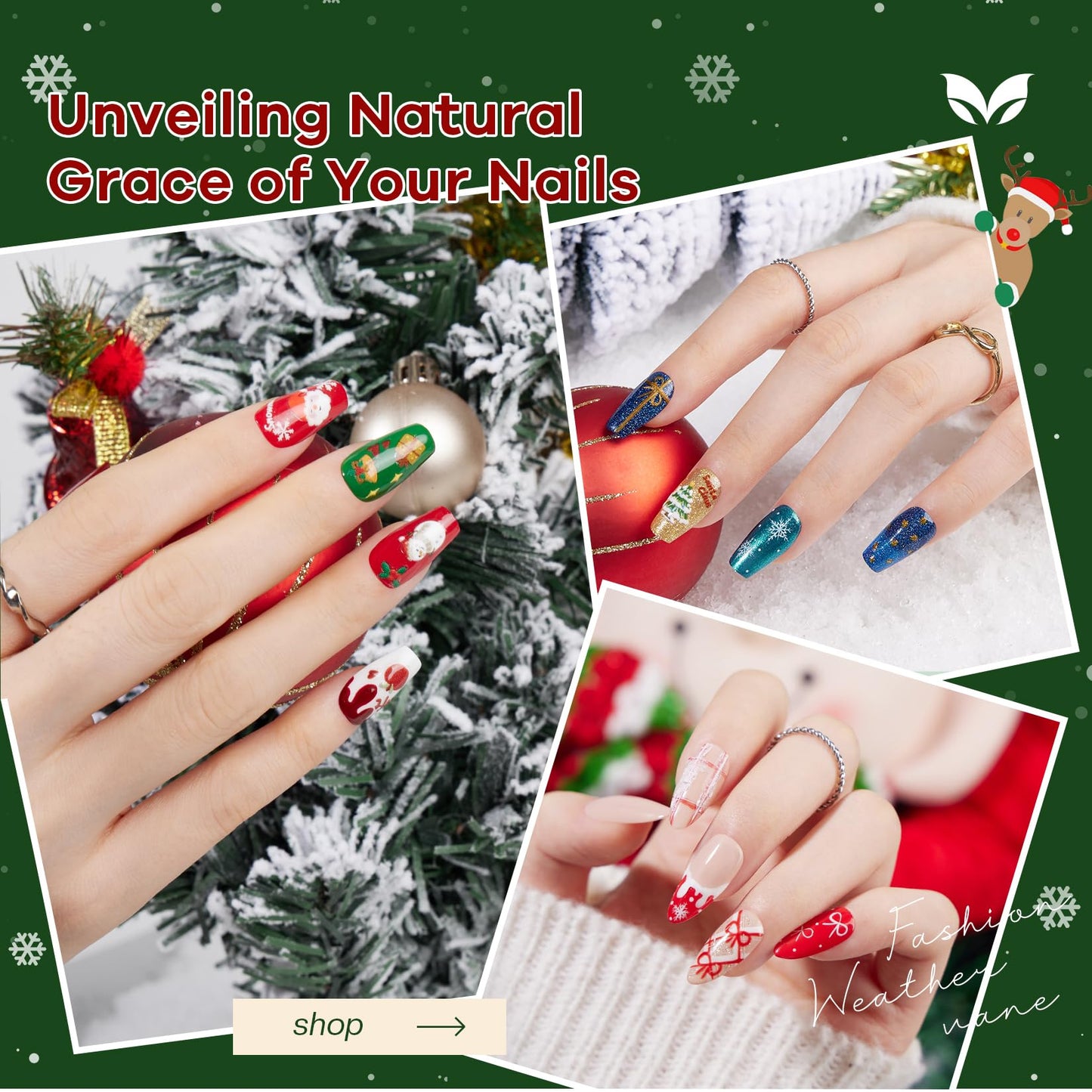 Morovan Christmas Nail Polish Set: 2026 Glitter Gifts Ideas Red Green Gold Silver Fingernail Polish Kit Winter Quick Dry Regular Nail Polish Pack Manicure for Women Girls Holiday Party