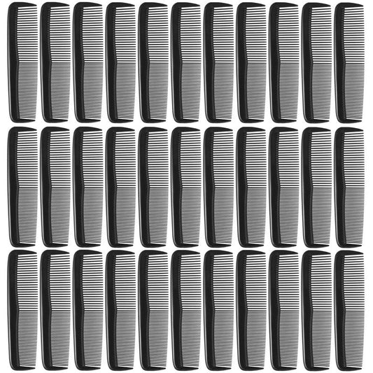 300 Pieces Hair Combs Bulk, Individually Wrapped, Black Pocket Hair Comb Set Fine Tooth Dressing for Women/Men, Travel, Hotel, Airbnb, Operation Christmas Child Shoeboxes, Homeless, Shelter, Charity