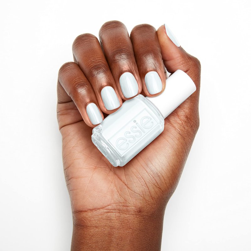 essie Salon-Quality Nail Polish, 8-Free Vegan, Ice Blue, Find Me An Oasis, 0.46 fl oz