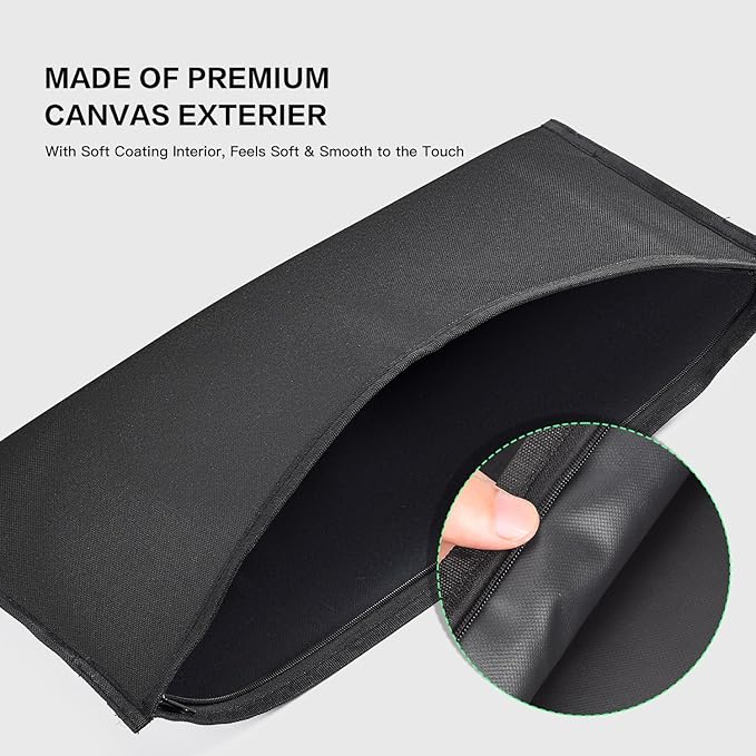 imComor Keyboard Dust Cover Sleeve Bag for Universal 60% 75% 80% Wireless/Wired Gaming PC Computer Keyboards Dust Cover, Logitech/Dell/Corsair/Redragon/Arteck/Apple Keyboard Protector-Black