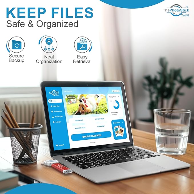 ThePhotoStick® Omni 512GB + Protective Case - Secure Photo & Video Backup and Transfer, Digital File Organization, USB & Multiport Connection for Phones, Tablets and Computers, Water Resistant Case