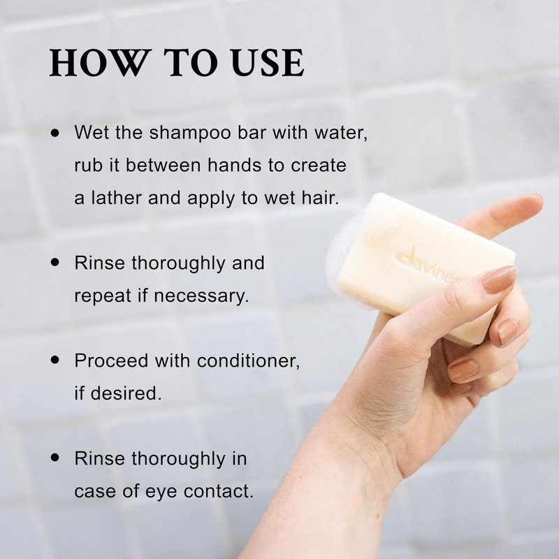 Davines VOLU Shampoo Bar, Practical Compact Solid Texture Turns into Rich Creamy Foam for Fine or Limp Hair - Making it Soft and Light with a Lasting Boost of Body & Volume, 3.53 oz