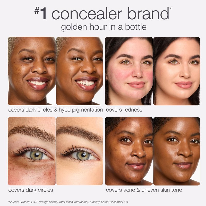 tarte shape tape radiant concealer – Medium-Coverage, Hydrating Finish Under Eye Concealer for Dark Circles, Redness & Discoloration, Vegan, Cruelty-Free, full size, 53H deep honey