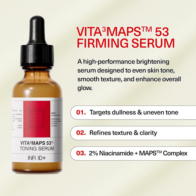 INFODPLUS Advanced Toning Serum with Tranexamic Acid, Intensive Dark Spot Discoloration and Uneven Tone Care, Niacinamide, Retinol Complex for Radiant Glow Facial Serum Korean Skincare 1.01 fl oz